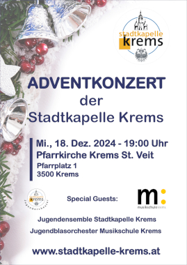 Adventkonzert 2024 der Stadtkapelle Krems