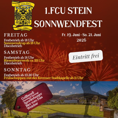Sonnwendfeier mit dem 1. FC Union Stein